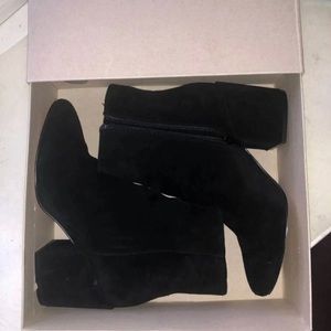 Suede booties